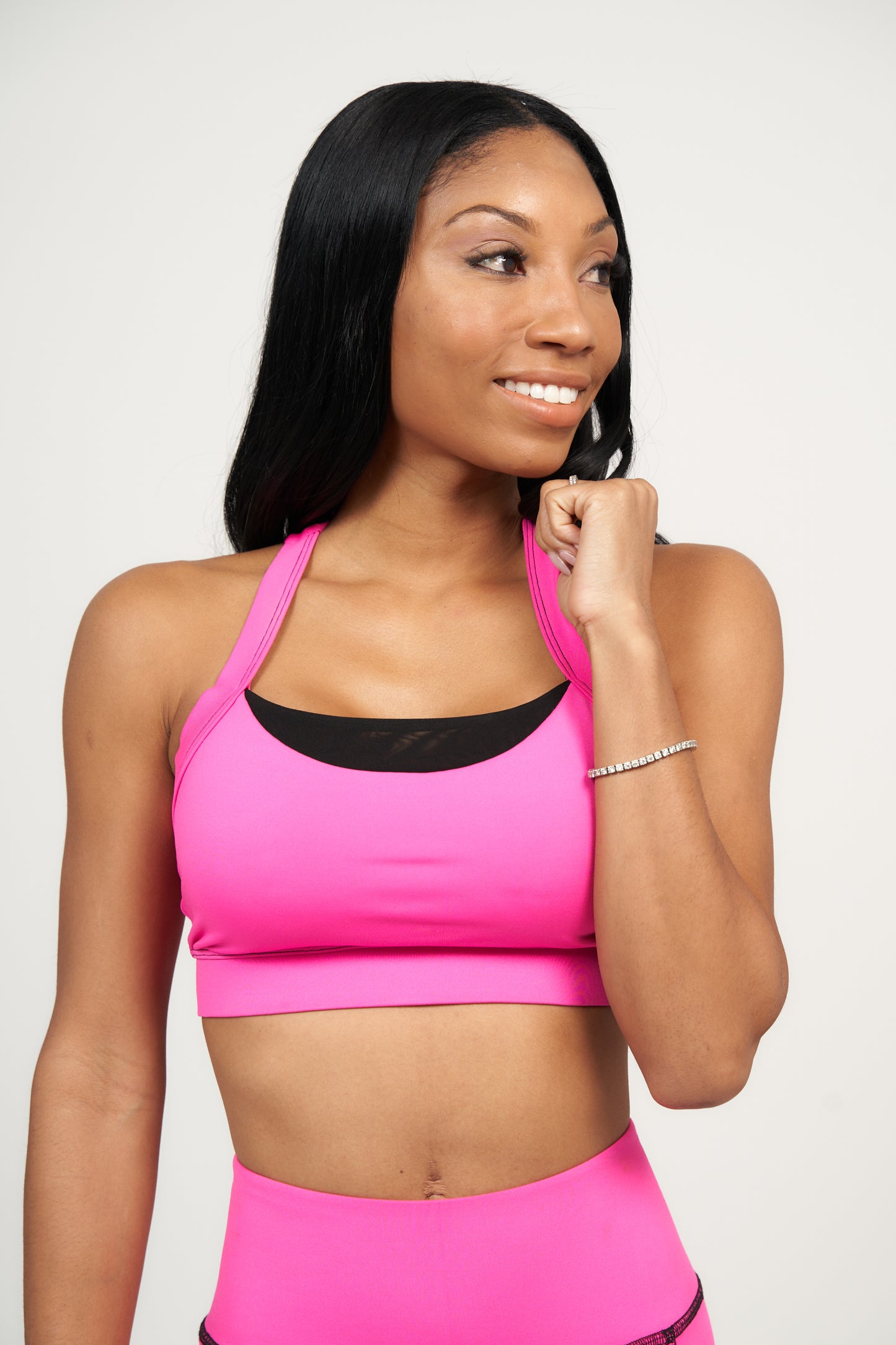 Pretty in Pink Racerback Bra